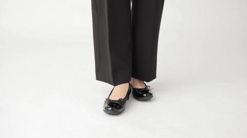 pedale リボン付きバレエシューズ 1212A109 004 2E ペダラ レディース 2E 2.0cmヒール（1212A109-004）PEDALA