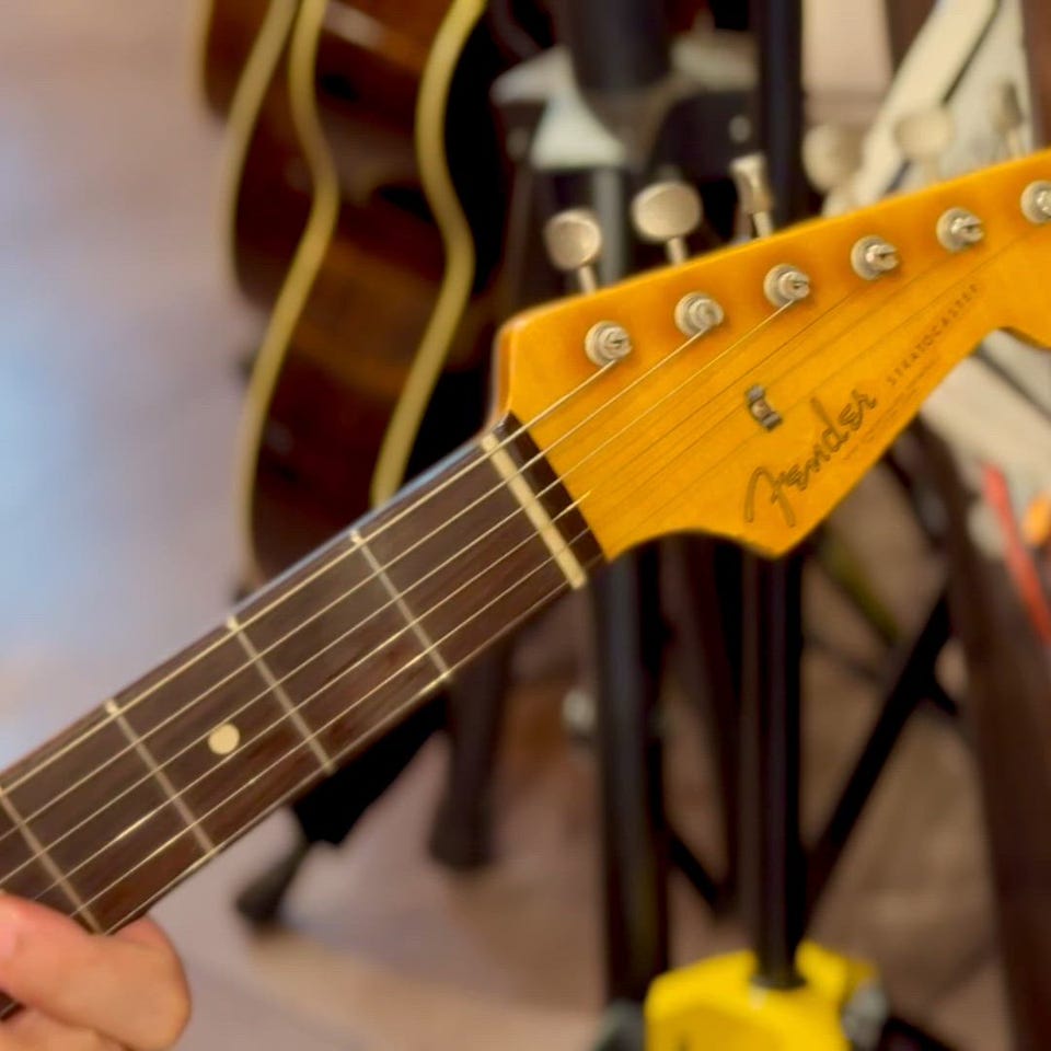 MBS 1961 Stratocaster Relic Black Overlay 3Color Sunburst Built by