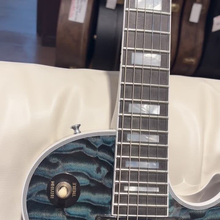 1968 Les Paul Custom 7A Quilt Top Nordic Blue No Guard Gloss【S/N