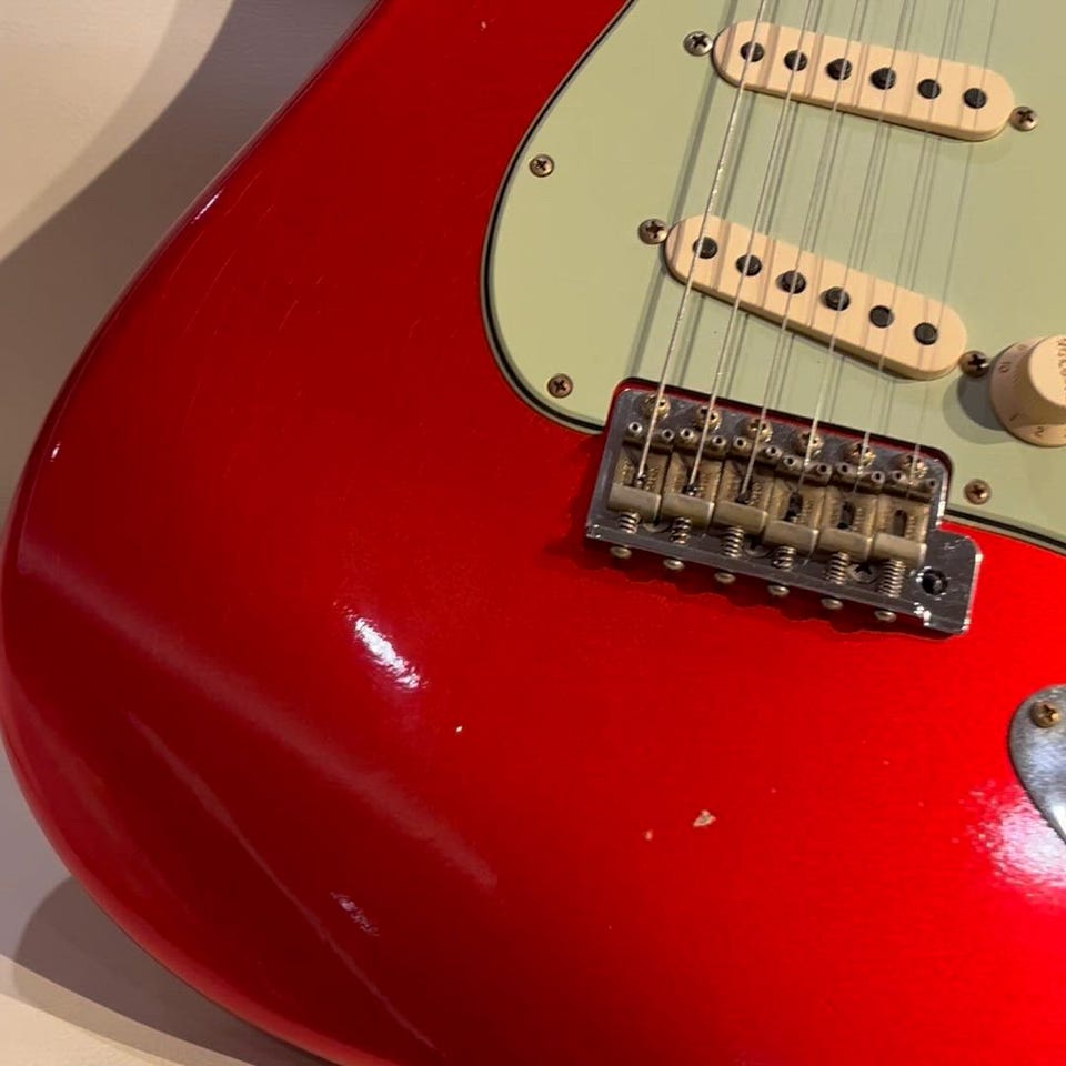 1960 Stratocaster Journeyman Relic/Candy Apple Red: エレキギター