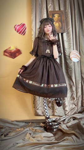 チョコレート二つ折り財布 | axes femme online shop