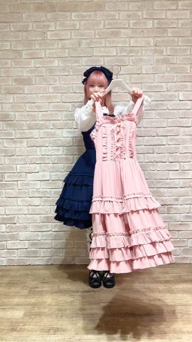 レースアップフリルジャンスカ | Chalmiere | axes femme onlineshop