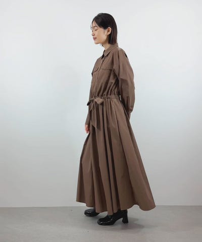 Gready Brilliantタフタシャツマキシワンピース | SEKIMIKI Online