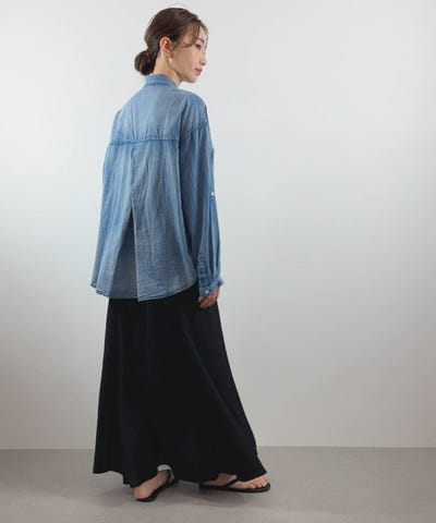 Gready Brilliantシアーデニム長袖シャツ | SEKIMIKI Online