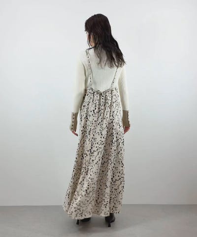 Gready Brilliantレオパード柄キャミワンピース | SEKIMIKI Online