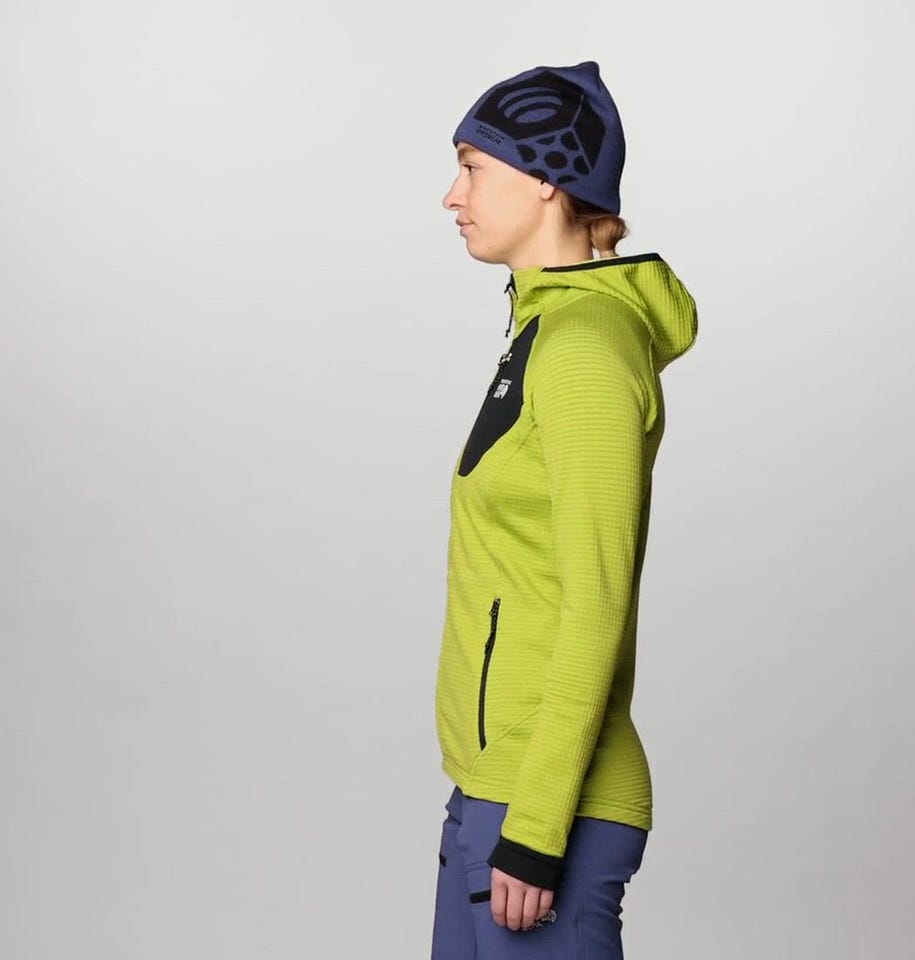 ポーラテックパワーグリッドFZフーディ(XS Python Green Heather