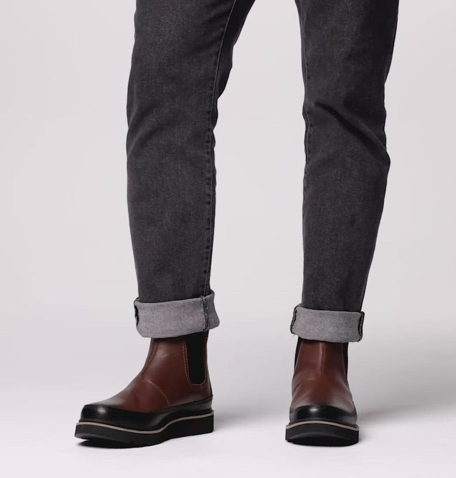 スラブタウン62 チェルシーウォータープルーフ(25 Canoe Black)│SOREL