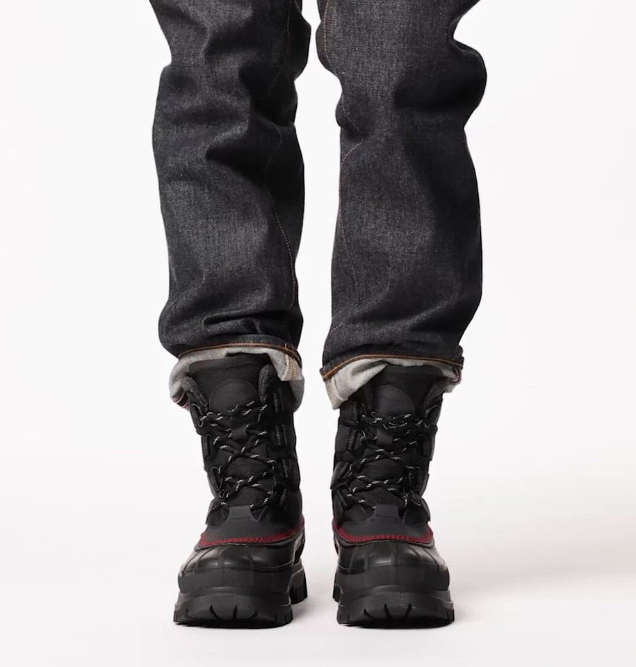 カリブーホライゾン ゴアテックス(25 Black Bright Red)│SOREL