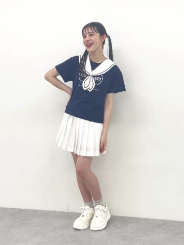 フラップボタン細プリーツスカパン(S(140) サックス): ジュニア