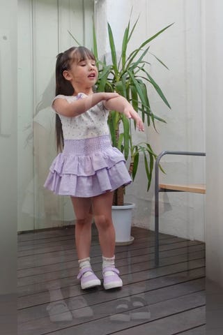 花柄プリントミニミニトップス【子供服】【キッズ】【女の子】(100cm