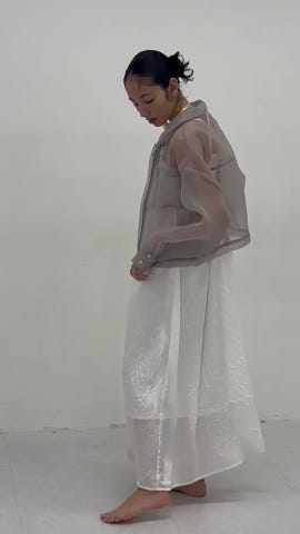 LADIES】シアーシャツジャケット(F 白): 大人 - ナルミヤ