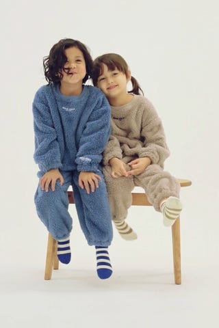 フワフワ素材のルームウェアセット ルームウェア】【ふわふわボア】プルオーバー&パンツセット
