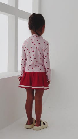 咲*音様 メゾピアノＪｒ．ピンク ハート柄 水着セット サイズ150 咲*音様 メゾピアノJr．ピンク ハート柄 水着セット サイズ150