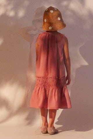 シャーリングティアードワンピース(100cm ピンク): キッズ - ナルミヤ