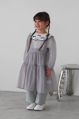 シアーティアードワンピース(100cm アイボリー): キッズ - ナルミヤ