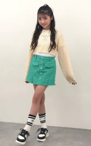 前釦デニムスカパン(120cm サックス): ジュニア - ナルミヤ オンライン