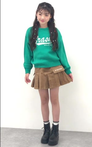 コーデュロイスカート(120cm 赤): ジュニア - ナルミヤ オンライン公式