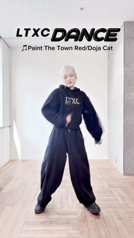 LTXC】【起毛】スタッズカーブスウェットパンツ(SS(130cm) 黒