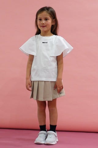 前後どちらでもOK!】【ソフトコットン】フレアスリーブTシャツ【子供服 