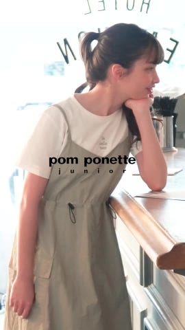 ポンポネットジュニア L/160 リバティワンピース インナーキャミセット 夏服 楽天市場】ポンポネットジュニア(pom ponette junior)フロント