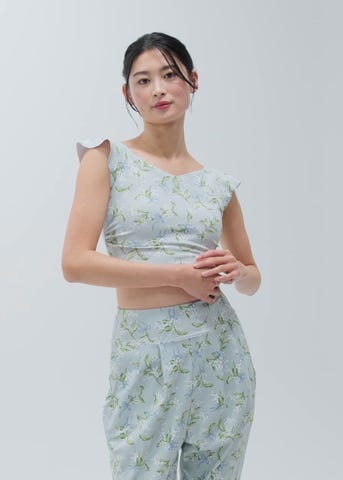 【Lena様】SUKALAスプリングフラワーグレースブラトップ Lサイズ SUKALA】スプリングフラワーグレースカシュクールトップス(S・M・L