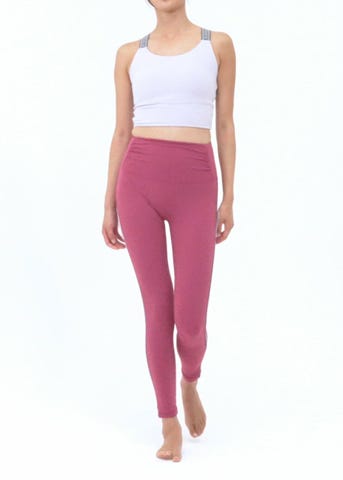 SUKALA】サイドロゴギャザーレギンス(XS・S・M・L・LLサイズ マゼンタ