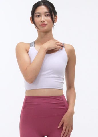 SUKALA】バッククロスロゴブラトップ(XS・S・M・Lサイズ オフホワイト