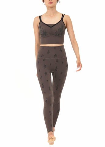 SUKALA】フラワーブーケレギンス(XS・S・M・L・LLサイズ ライラック