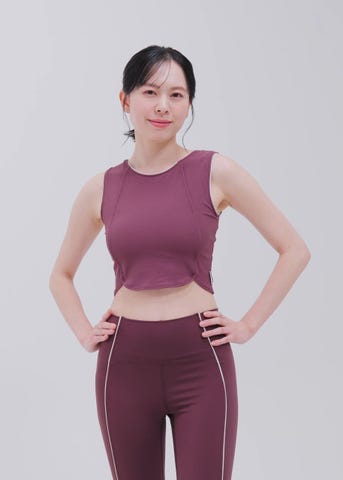 新品【SUKALA】ベーシックリブショートタンクトップ　エスプレッソ L SUKALA】ベーシックリブラインショートタンクトップ(XS・S・M・L・LL