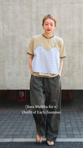 別注】＜Sara mallika for 6＞EMBRODERY CAMI DRESS/ワンピース