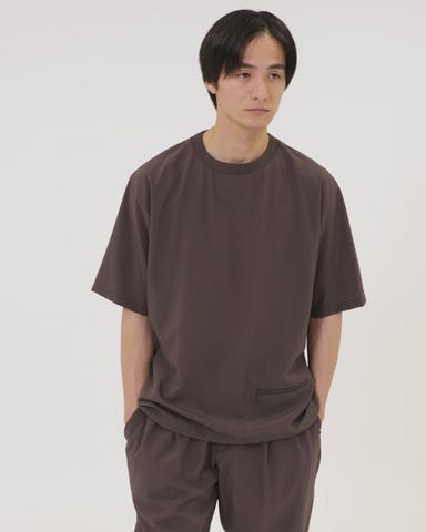 DotAir ドットエア ヘムコード クルーネック Tシャツ 吸水速乾 タテ