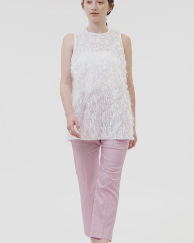 新品　UNITED ARROWS ヘアリー カットジャガード チュニック ヘアリー カットジャガード チュニック