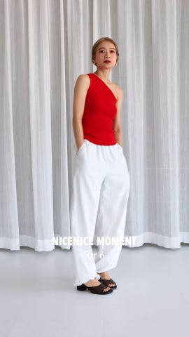 別注】＜NICENICE MOMENT for 6＞ONE SHOULDER TOP/トップス