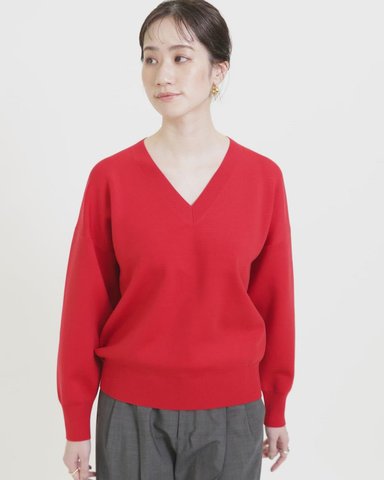 【新品】UNITED ARROWS COMFORT スムース Vネックニット UNITED ARROWS（ユナイテッドアローズ）の「COMFORT スムース V