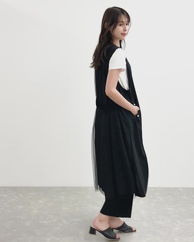 Amazon | [YYQ-SHOP] ロングベスト レディース デニム アウター