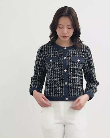 【未使用】ルールロジェット ツイード デニムジャケット 未使用】ルールロジェット ツイード デニムジャケット - メルカリ