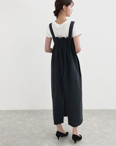 lelill ロングストラップジャンパースカート lelill ロングストラップジャンパースカート