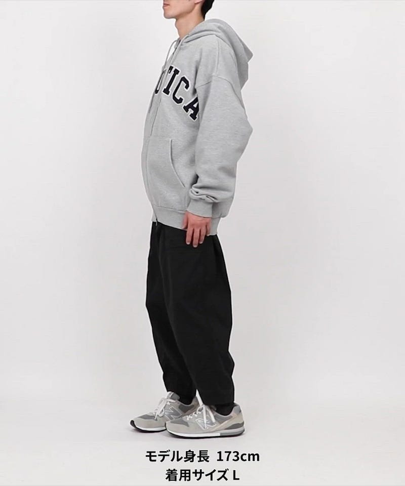 NAUTICA/Arch Logo Sweat Zip Hoodie｜Daytona Park(FREAK'S STORE公式