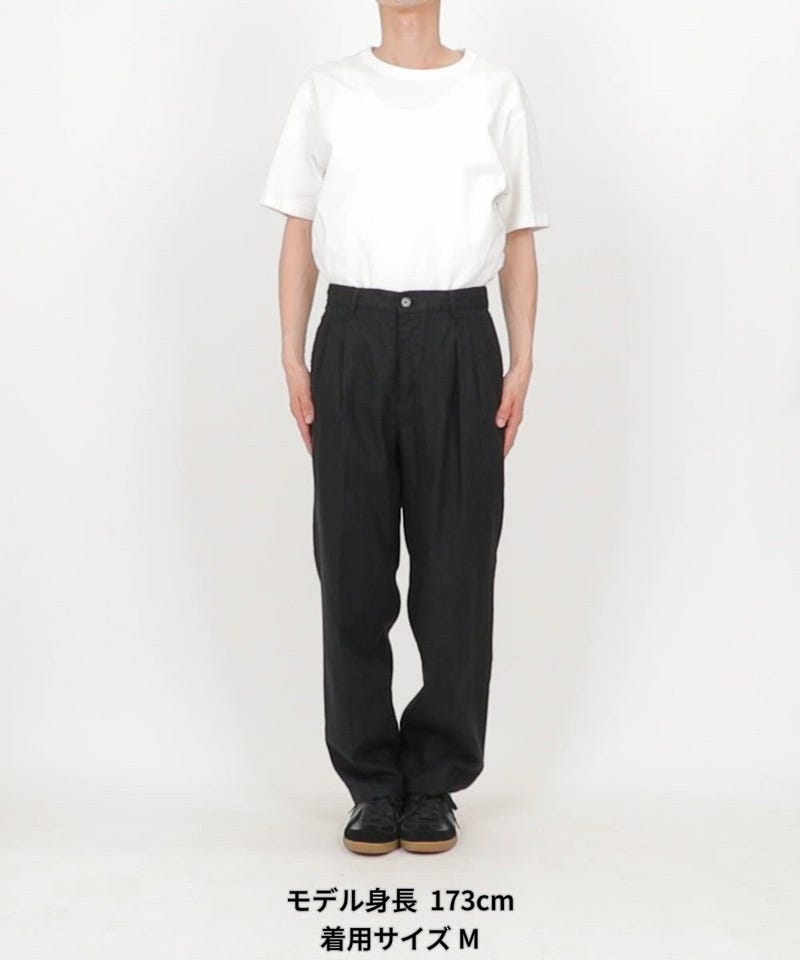 FREAK'S STORE/LINEN COTTON EASY SLACKS【セットアップ対応
