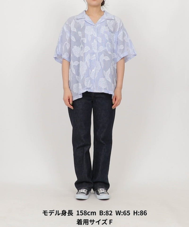 FREAK'S STORE/インド カットジャガード半袖シャツ＜セットアップ対応