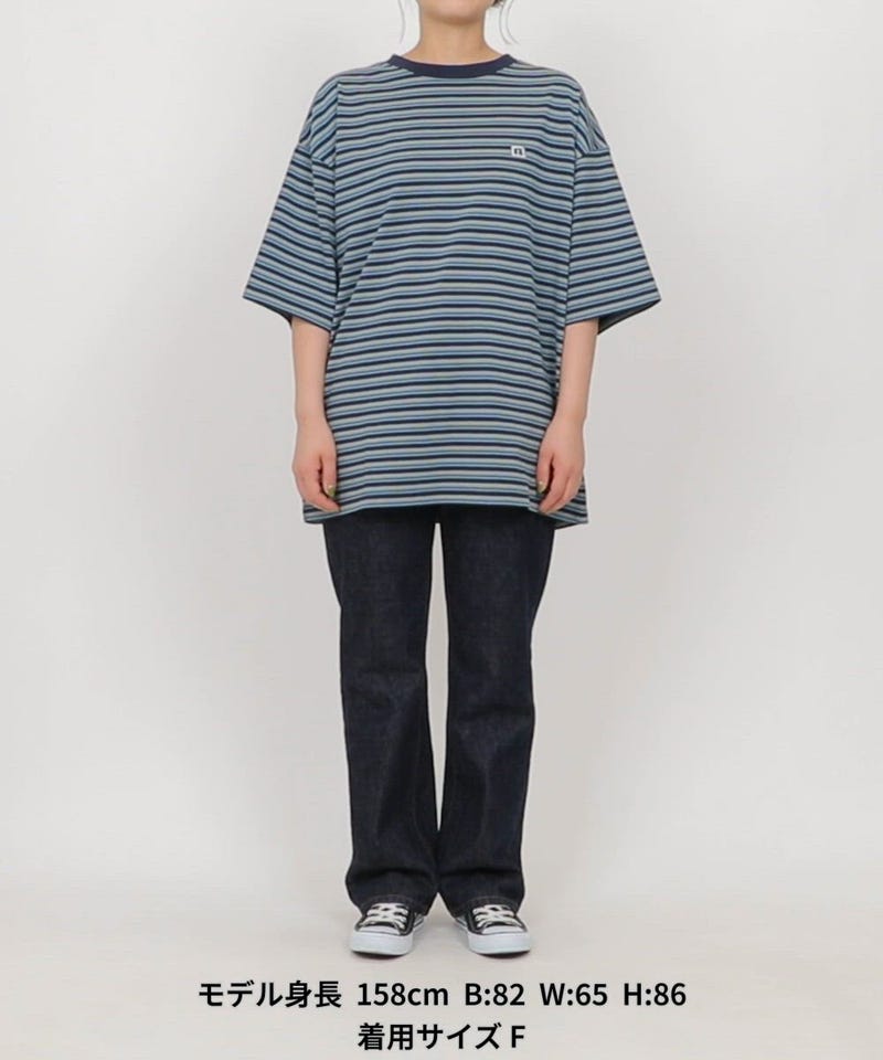 美品 ラッセルノ Russeluno 半袖  ボーダー柄 サイズ4 RUSSELL ATHLETIC/別注 ボーダー 半袖 Tシャツ【限定展開】｜Daytona