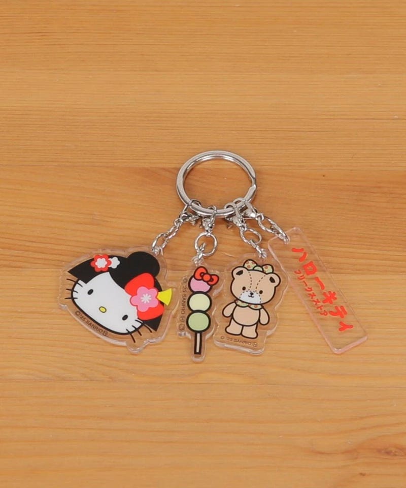 ハローキティ キーホルダー 2種セット 着物 ドレス FREAK'S STORE/着物”HELLO KITTY” アクリルキーホルダー｜Daytona Park