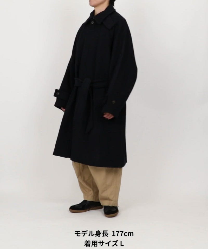 NAUTICA/ベルテッド ウール ステンカラーコート ロング丈｜Daytona