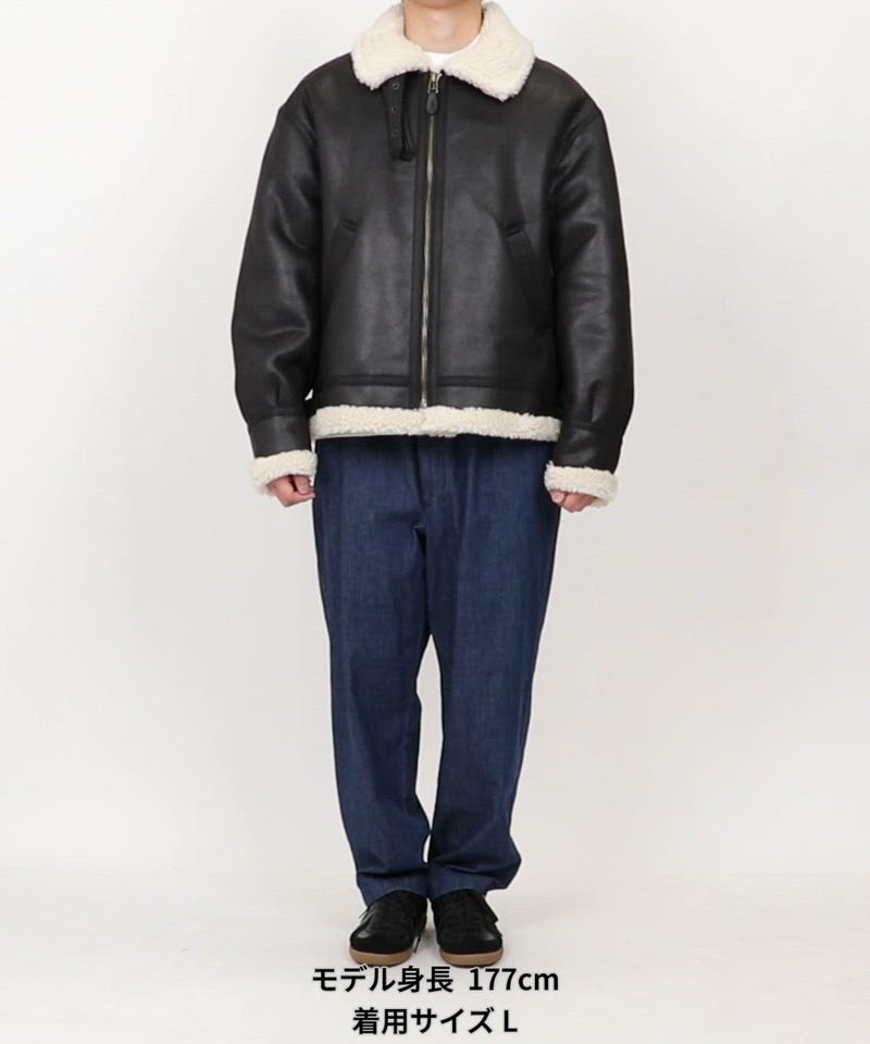 HINSON/別注 B-3 フェイクムートン ボア ジャケット｜Daytona Park