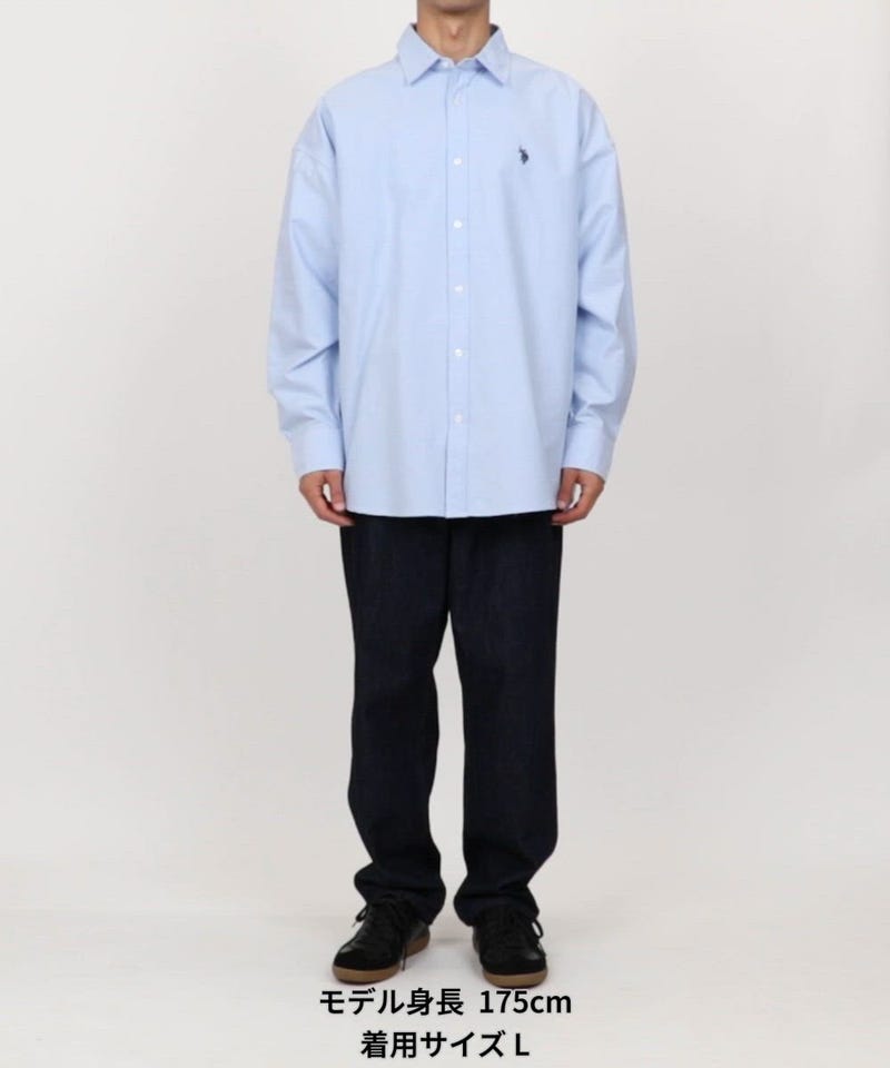 U.S. POLO ASSN./別注 レギュラーカラーオックスフォードシャツ【限定