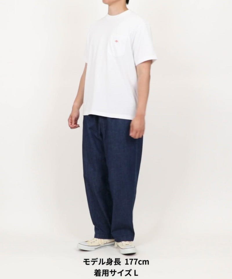 新品未使用　ダントン　Tシャツ　フリークスストア DANTON [ダントン] ソリッド ポケットTシャツ [DT-C0197TCB]｜ジーンズ