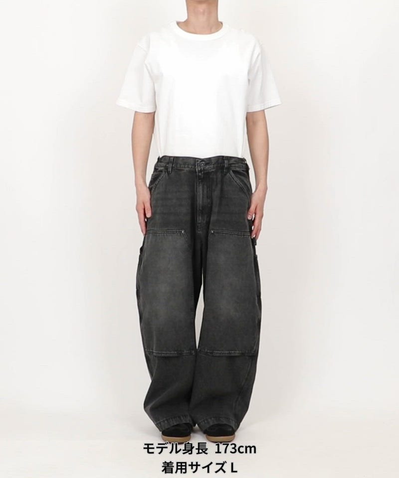 NAUTICA/スーパーワイド カーブシルエット ダブルニー ペインター