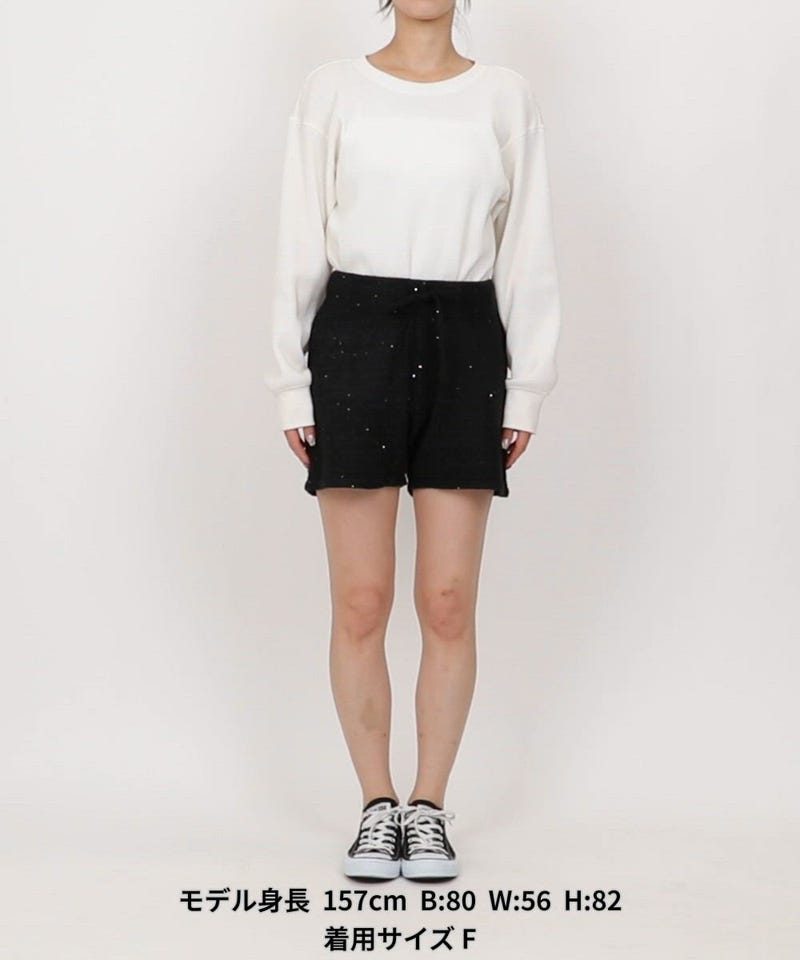 MARY QUANT/スパンコール ニット ショートパンツ 限定展開｜Daytona