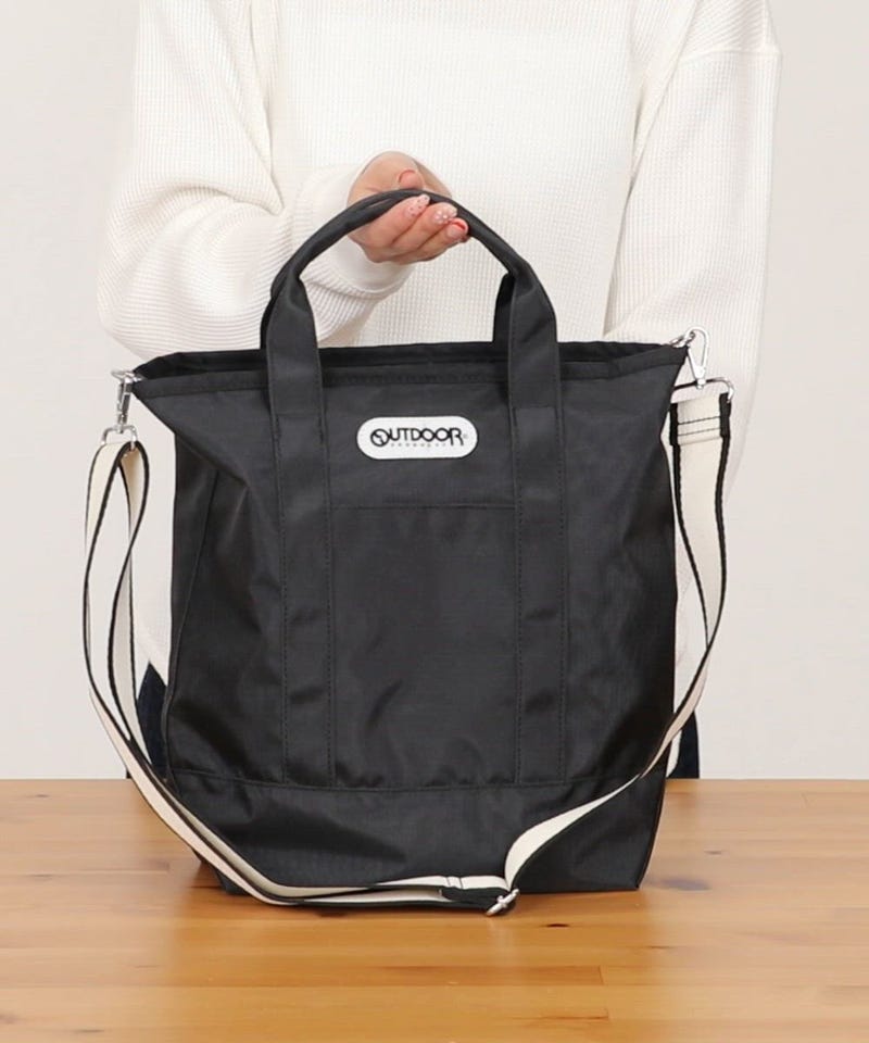 OUTDOOR PRODUCTS/ストライプ テープ 2WAY トートバッグ 限定展開