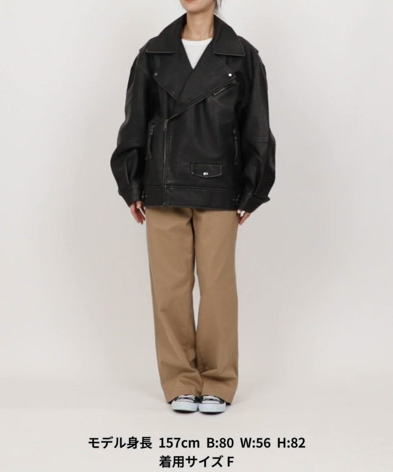 FREAK'S STORE/ヴィンテージライク レザレット ダブルライダース